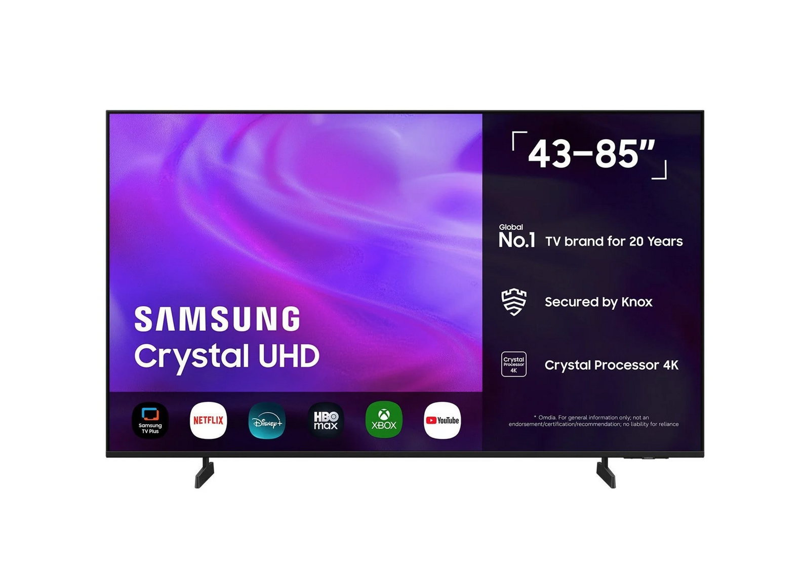 Samsung 43" Fladskærms TV LED 4K